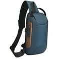 thumbnail image 5 of Segolike Fashion Men Chest Bag Crossbody Bag Backpack, Men's Hiking Bag Shoulder Chest Bag Backpack for Hiking Sports Climbing Walking Blue Gold, 5 of 8