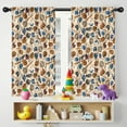 thumbnail image 5 of Blackout Kids Curtains,Beige Baseball Gear Pattern Childrens Insulated Curtains Set Of 2,Bedroom Essentials,Toddler Room Decor 42"x54", 5 of 5