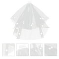 thumbnail image 6 of NUOLUX 1pc Bride Wedding Dress Veil Elegant Bridal Veil Romantic Wedding Party Veil, 6 of 6