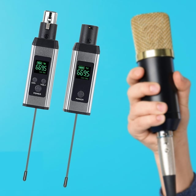 Transmisor de micrófono Receptor Convertidor de micrófono multifunción para rendimiento de banda A
