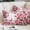 Pink, variant on Pink Roses Pillow Covers, Linen Long Throw Pillow Case, Spring Floral Elegant Pastoral Butterfly Holiday Pillow Protector Decorative Cushion Cover for Living Room/Bedroom 16" x 24"