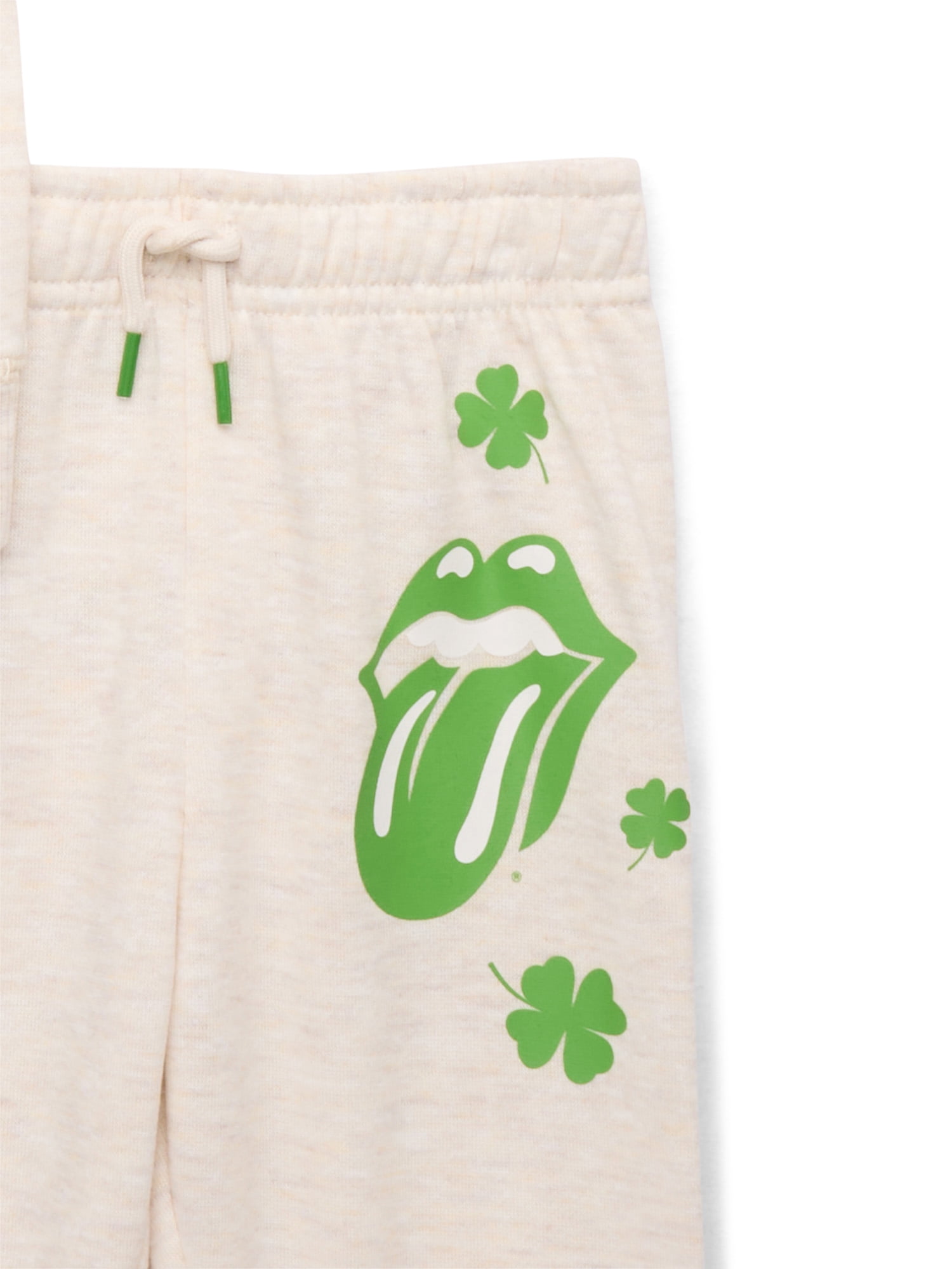 Rolling Stones Toddlers' St. Patrick's Day Graphic Sweatshirt and Jogger Pants Set, 2-Piece, Sizes 12M - 5T