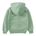 thumbnail image 2 of Tiijoy Toddler Girls Hoodie Solid Color Hooded Sweatshirt Long Sleeve Jacket, Sizes 3-4, 2 of 3