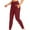 Red, variant on ZZwxWA Women's Pants High Waisted Lightweight Athletic Leggings Tapered Solid Color Yoga Pants for Sport Outfits with Pocket