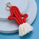thumbnail image 3 of Minnieouse Llavero Cactus Ligero Portátil Estilo bohemio Tejido de algodón Cadena Llavero Broche de metal Titular Accesorio Llaves Cartera Ropa, zapatos y accesorios Miscelánea Rojo Minnieouse AP014212-01, 3 of 6