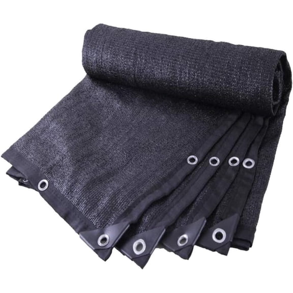 85% Black Sun Shade Cloth, Sunblock Shade Net Shade Mesh Tarp with Grommets, Rectangle Heavy Duty Shade Cloth Canopy for Pergola Cover Canopy,15x36ft/5x12m