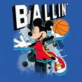 thumbnail image 2 of Toddler's Mickey & Friends Basketball Player Ballin'  Graphic Tee Royal Blue 5T, 2 of 3