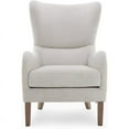 thumbnail image 2 of Tommy Hilfiger Warner Wingback Chair in Two-Toned Beige, 2 of 13