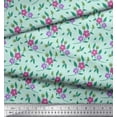 thumbnail image 2 of Soimoi Green Poly Georgette Fabric Diamond Geometric Print Fabric by Yard 42 Inch Wide, 2 of 3