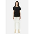 thumbnail image 4 of John Elliott Women's Relaxed Jersey Tee T-Shirt in Black (0 (X-Small), Black), 4 of 6