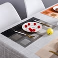thumbnail image 3 of TidBay Ensemble de Table Isolant Thermique Tapis de Tasse de Thé pour Comptoir de Bar Tapis de Repas Rayé Résistant à l'Usure Tapis de Table en PVC pour Cuisine Maison, 3 of 8
