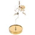 thumbnail image 3 of FELTECHELECTR Candelabro giratorio con tapa de copa para vela, candelabro magnético giratorio de acero inoxidable, 3 of 4