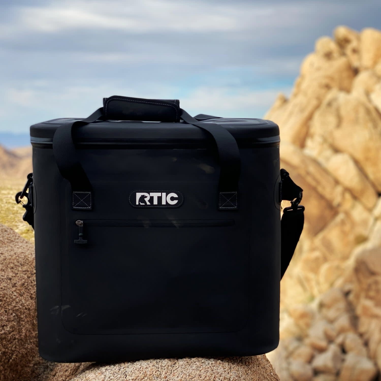 RTIC 50-Can, 36 Qt, Ultra-Tough Soft Cooler, Leakproof, Waterproof, Black