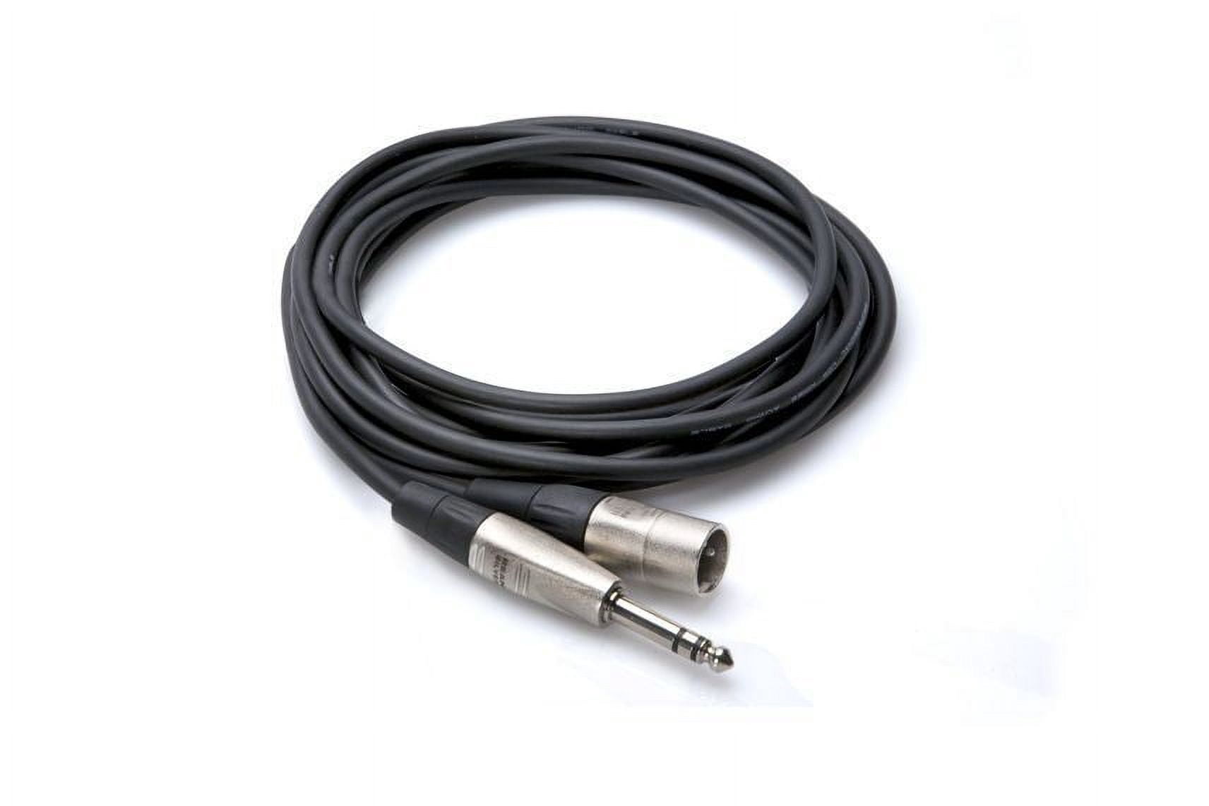 Hosa Technology Balanced 1/4" TRS Male to 3-Pin XLR Male Audio Cable, 30'