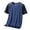 Blue, variant on Mens Pique Shirts Running Short Sleeve Suitable Short Sleeve Mesh Sports Compression Shirt Men,Blue,3XL