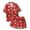 p-183B652, variant on CAIVO Kids Casual Christmas Printed 2 Piece Pajama Sets Button Down Lapel Collar Short Sleeve Shirts Tops Shorts Pjs