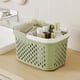 thumbnail image 1 of Cesta de lavado portátil de plástico | Organizador de baño multicolor con separación entre húmedo y seco, diseño transpirable, material grueso y duradero | Soporte para artículos de tocador de, 1 of 5