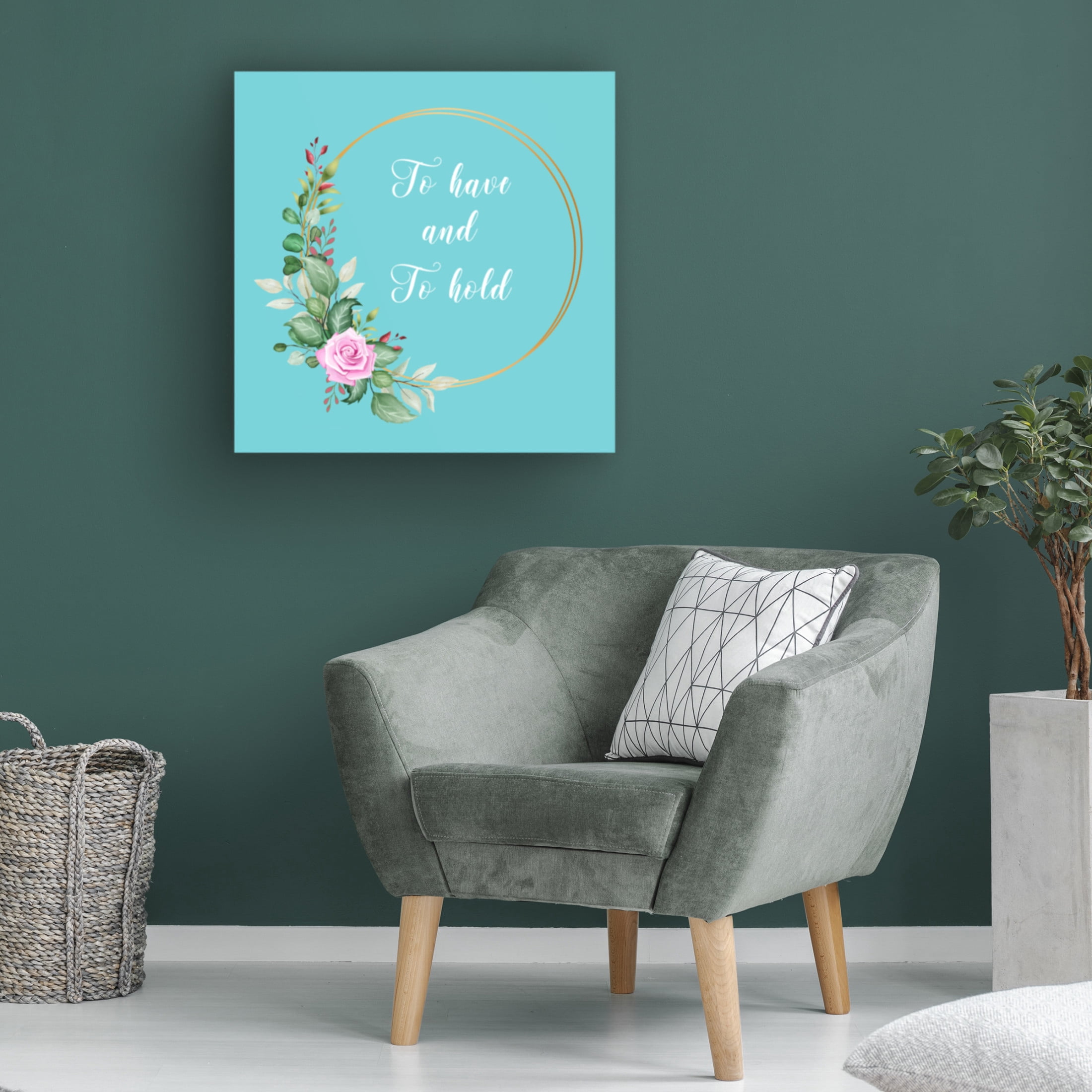 Canvas Wall Art - Jean Plout 'Joyful Love' Wall Art for Living Room, Bedroom, or Office Décor by Trademark Fine Art - 24 x 24 Inches