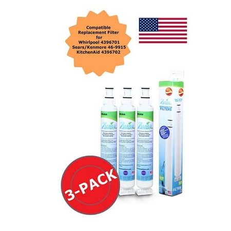 

Zuma Filters™ Brand Refrigerator Water and Ice Filter compatible with Whirlpool® WFINL120V (3 Pack) OPFW3-RF300