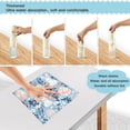 thumbnail image 3 of Yayeee 6 Pack Kitchen Dish Cloths Set for Washing Soft Drying Absorbent Microfiber Towels, Floral Easter Rabbits, 3 of 9
