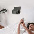 thumbnail image 3 of For Tablet/Mobile Phone Wall Mount Storage Charging Stand 4 Slots Design Wall Charging Station White,1 * Bracket 2 * Self-tapping screws 2 * Rubber plugs,White, 3 of 8