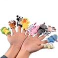 thumbnail image 1 of 10 Pack Finger Puppets - Soft Plush Animals Finger Puppet Toys For Kids, Mini Plush Toy For Boys Girls, Party Favors For Shows, Playtime, Schools, 1 of 5