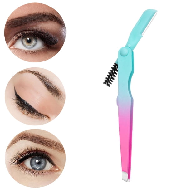 Pinzas para cejas profesional multiusos portátil 3 en 1 Yinane