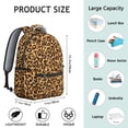 thumbnail image 6 of Leopard Print Backpack for School,Cute School Bag,Schoolbag with Adjustable Shoulder Straps & Padded Back,15.3"x11"x7.1"., 6 of 6