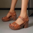 thumbnail image 4 of WILLBEST Sandalias Cómodas De Verano Para Mujer, De Tacón Alto, Cómodas, Informales, Elegantes, Con Punta Abierta, Para Vacaciones, Trabajo, Citas Y Atuendos., 4 of 8