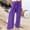 Purple, variant on Sakmal Palazzo Pants Women Flowy Plus Size Drawstring Wide Leg Long High Waisted Solid Gray Pants with Pockets