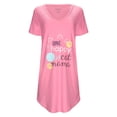 thumbnail image 4 of MeMoi Women's One Happy Cat Mama V-Neck Sleepshirt - Womens - Female, 4 of 6