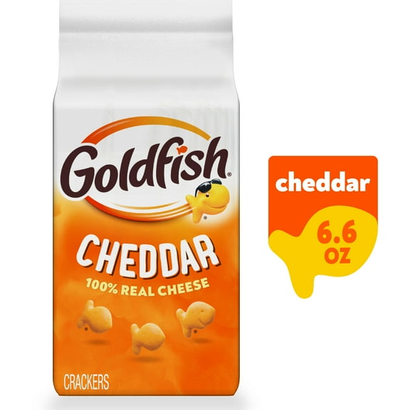 Goldfish Cheddar Crackers, 6.6 oz Bag