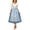 Light Blue#1, variant on Women's Oktoberfest Dress Plus Size Dirndl Dress Floral Print Sleeveless V Neck Cocktail Dress with Adjustable Waist Tie A Line Traditional Bavarian Dress for Women