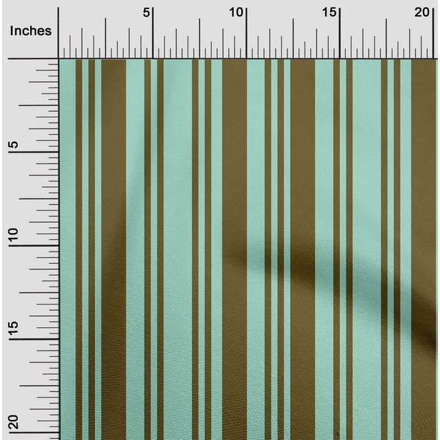 oneOone Georgette Viscose Fabric Bayadere Stripe Print Sewing Fabric BTY 42 Inch Wide