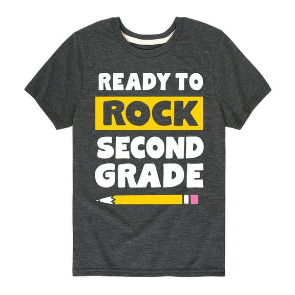 Instant Message - Ready to Rock Second Grade - Toddler And Youth Short Sleeve Graphic T-Shirt