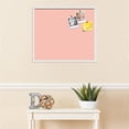thumbnail image 3 of PinPix 28x24 Custom Cork Bulletin Board Pink Pastel Poster Board Has a Fabric Style Canvas Finish, Framed in Pink Pastel, by ArtToFrames (PinPix-1813), 3 of 5