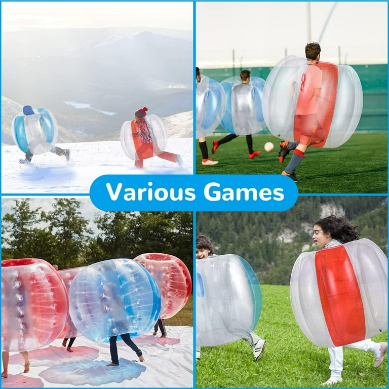 LEXKUYI Inflatable Bubble Soccer Ball Bumper Body Zorb, PVC