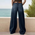 thumbnail image 5 of Women’s Casual Loose Wide-Leg Cropped Jeans, 5 of 8