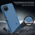 thumbnail image 6 of Case Designed for Samsung Galaxy A12 6.5-inch,Heavy Duty Shockproof Protective 3-Layer Phone Bumper Cover With Full Body Rubber  Bumper Dropproof Protection,Blue+Mint,For Galaxy A12, 6 of 13