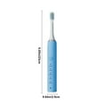 thumbnail image 4 of Cepillo de dientes eléctrico con 8 cabezales de repuesto | 5 modos de limpieza | USB recargable | Batería mejorada de larga duración | Cerdas suaves | Estuche de viaje incluido | Cuidado bucal para, 4 of 9