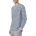 thumbnail image 3 of Chaps Men's Long Sleeve Striped Slub Jersey Henley -Sizes XS up to 4XB, 3 of 3
