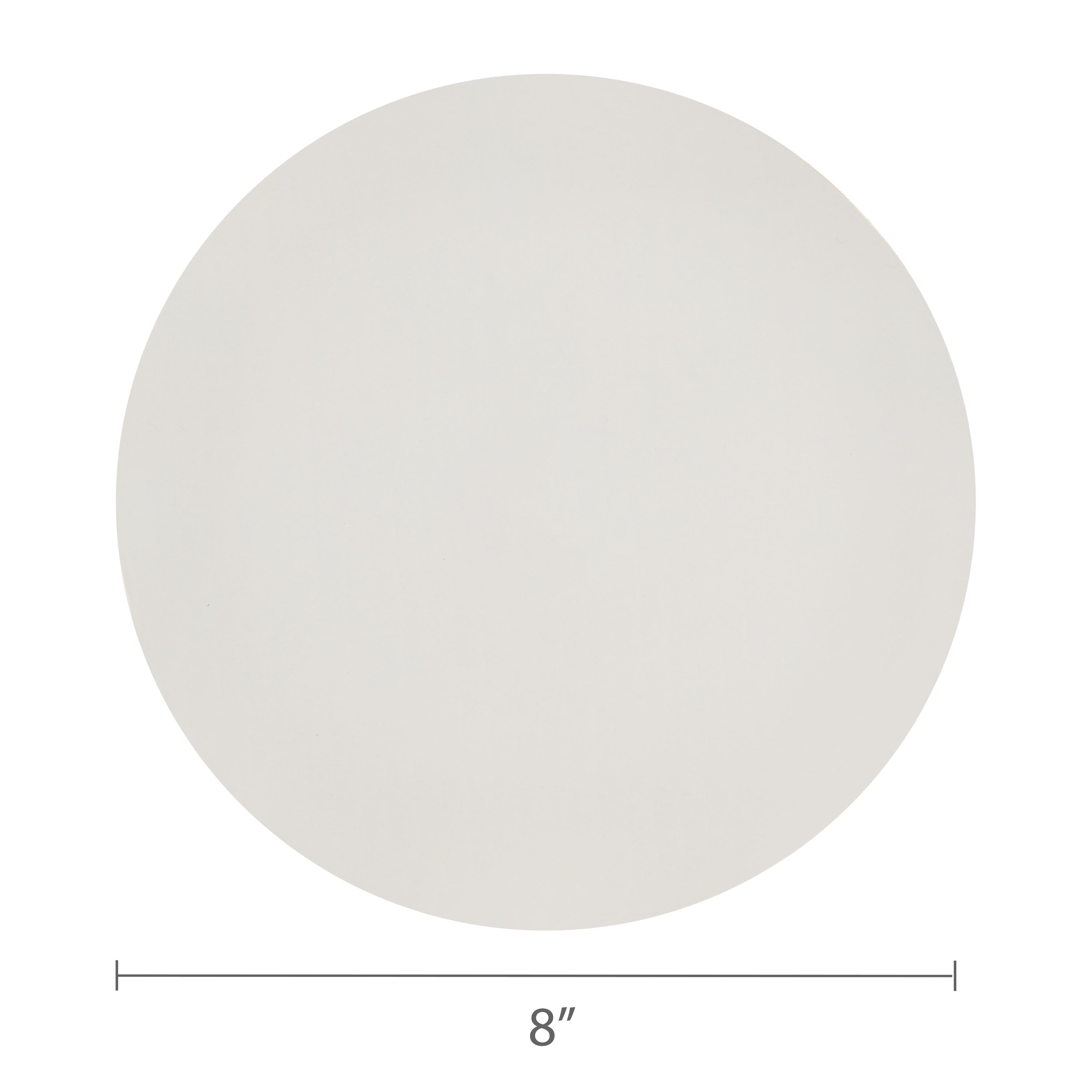 8" White Round Paper Cake Boards, 11 Count, by Way To Celebrate