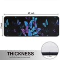 thumbnail image 5 of Kitchen Rugs Sets Of 2,Black Blue Purple Butterfly Pattern Anti Fatigue Kitchen Mat Rugs Non Slip Washable,Decorative Kitchen Floor Mats for Kitchen,Sink,Laundry,17"x47"+17"x47", 5 of 5
