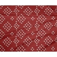 thumbnail image 4 of oneOone Tissu Polyester Lycra Rouge Géométrique Bandhani Matériel de Robe Tissu Imprimé Tissu au Mètre 56 Pouces de Large, 4 of 4