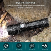 LED Flashlights, 101000 Lumen Super Bright Tactical Flashlight, Rechargeable Flash Light, 5 Modes Zoomable Waterproof Flash Lights for Emergency, Camping, Hiking, Outdoor, Home
