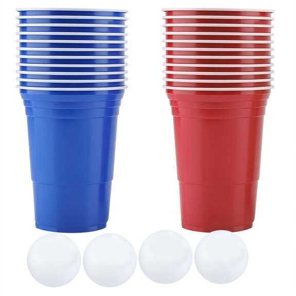 Drinking Game Set Beer Pong Set Beer Pong Drinking Game Set Beer Pong Cups22 Cups 4 PingPong Balls