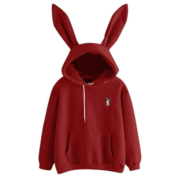 2025 Womens Long Sleeve Rabbit Womens Sweatshirts and Hoodies Hoodie Sweatshirt Pullover Tops Womens Sweater Zip