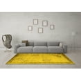 thumbnail image 3 of Ahgly Company Indoor Round Oriental Yellow Asian Inspired Area Rugs, 5' Round, 3 of 4