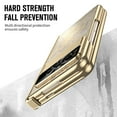thumbnail image 6 of SaniMore Case for Google Pixel Fold 7.6" 2023 with Screen Protector, Hinge Protection Plating Bumper Anti-greasy Anti-scratch Sockproof Drop-proof Folding Shell for Google Pixel Fold, Gold, 6 of 8