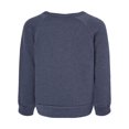 thumbnail image 2 of Bella & Canvas B07906655 Toddler Sponge Fleece Raglan Sweatshirt, Heather Navy - Size 5T, 2 of 4
